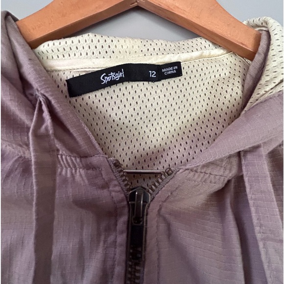 SPORTSGIRL light weight beige cotton zip up hoodie AU12 - Picture 4 of 4